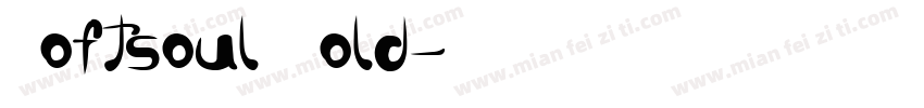 Softsoul Bold字体转换